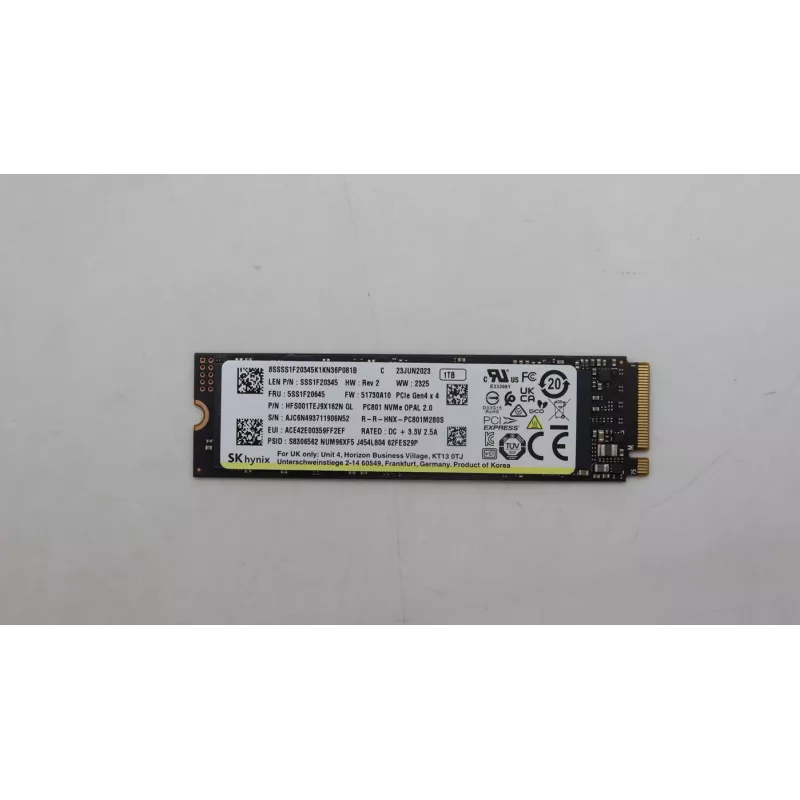 Lenovo 1TB M.2 2280 PCIe Gen4 NVMe SSD (5SS1F20645)