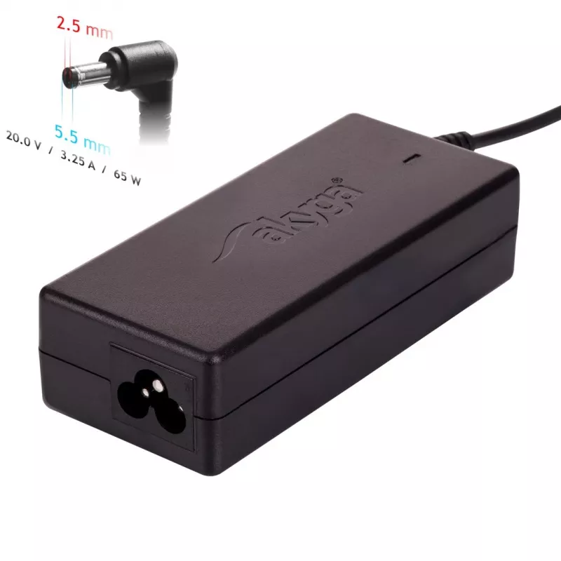 Akyga AK-ND-17 maitinimo adapteris / keitiklis vidaus 65 W juodas