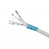 Tinklo kabelis Extralink vytos poros CAT6A FTP (F/FTP) V2 vidinis 500 m pilkas