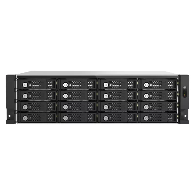 QNAP TL-R1600PES-RP išorinis diskų korpusas HDD/SSD korpusas Juoda, Pilka 2.5/3.5 colio