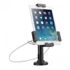 Manhattan iPad ir planšetinių kompiuterių stalinis stovas, užrakinamas, tvirtinamas prie sienos, saugus, apsaugantis nuo vagystės, 7,9 colio iki 10,5 colio planšetiniai kompiuteriai, 360° pasukimas, +/- 70° pakreipimas, 330° apsukimas, juodas, garantija visam laikui