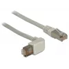 „DeLOCK“ tinklo kabelis 0,5 m Cat.6A RJ-45 S/FTP pilkas
