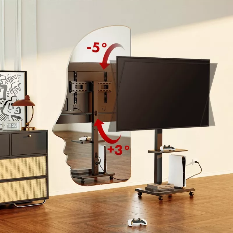 TV stovas ergo office ER-304 B, maks. apkrova 50 kg, VESA 600x400