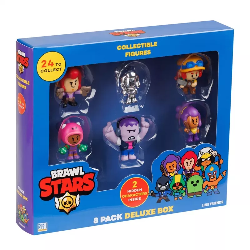 BRAWL STARS S1 FIGŪRĖLĖS - 8 VIENETŲ DELUXE DĖŽUTĖS VERSIJA C