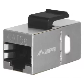 Keystone modulis LANBERG KSF5-3000 — Cat5e F/UTP plokščiam kabeliui, RJ-45 lizdas, juoda