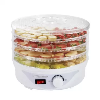 Esperanza EKD003 maisto džiovintuvas permatomas, baltas 250 W