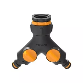 Fiskars 1027061 vandens žarnos jungtis Čiaupo jungtis Juoda, Oranžinė 1 vnt.