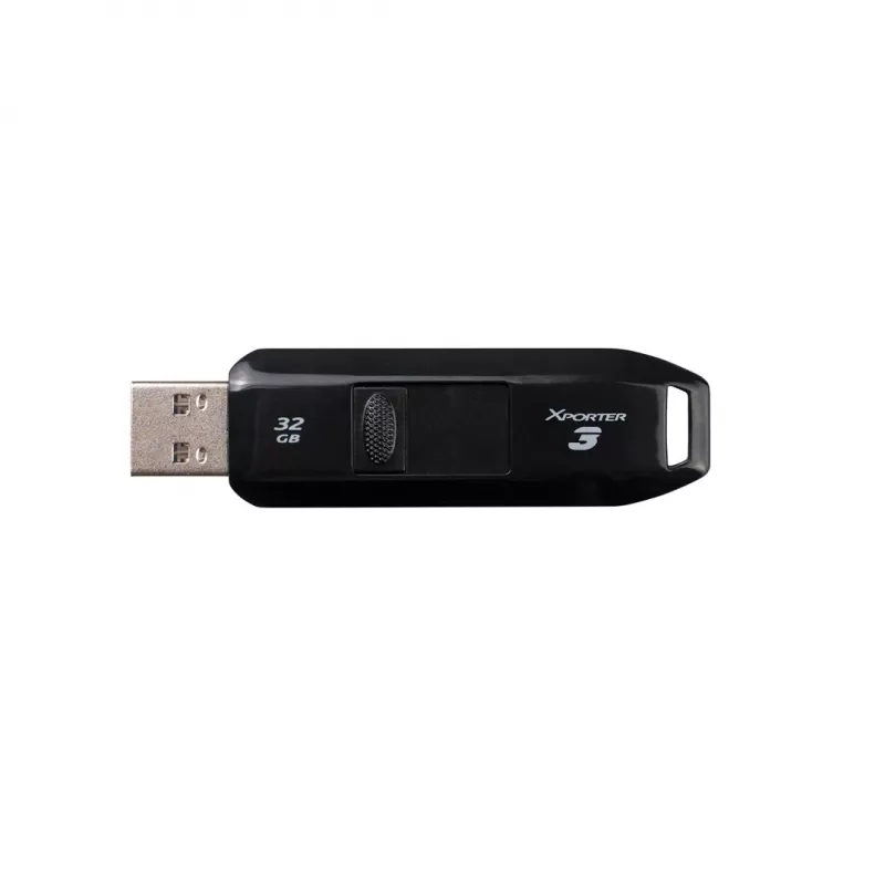 USB atmintukas PATRIOT Xporter 32 GB USB Type-A 3.2 Gen 1, skaitymo greitis 80 MB/s, slankioji konstrukcija, juodas