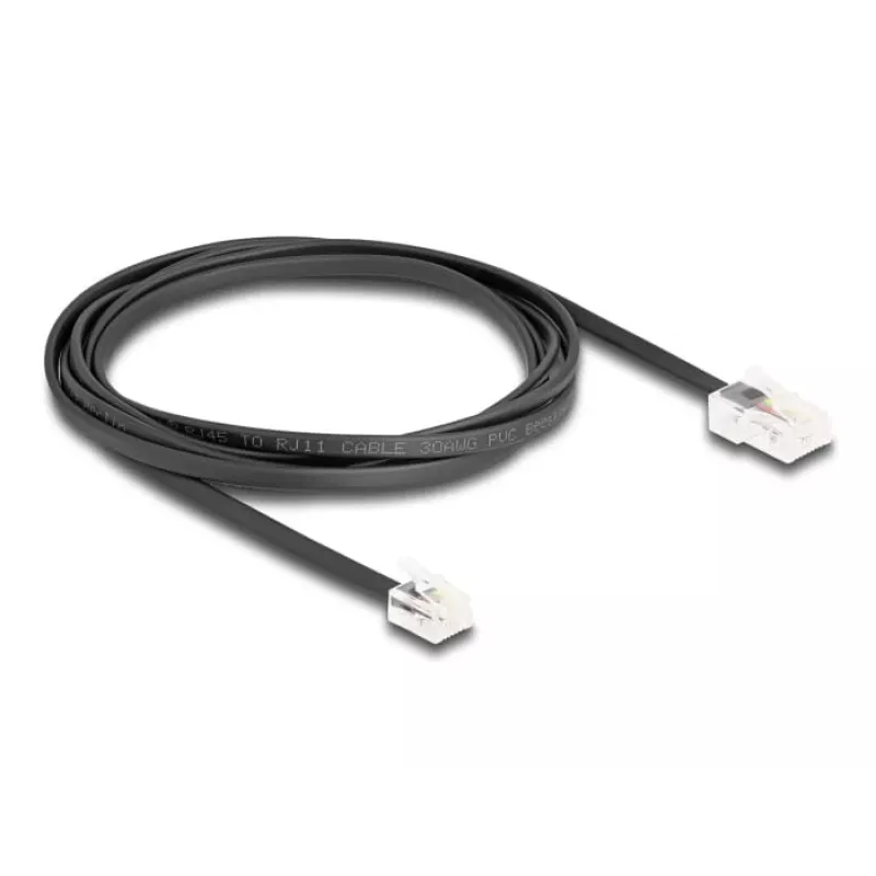 Telefono kabelis DeLOCK 88036 RJ45 į RJ11 2 m juodas