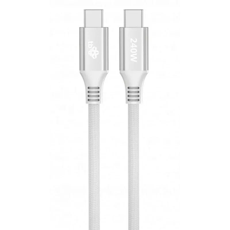 USB-C laidas TB AKTBXKUCCOSI10W 1 m 240W Baltas