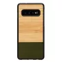 Smartphone dėklas man and wood, skirtas Galaxy S10 — bambuko miškas juodas