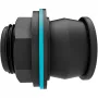 talpyklos jungtis Push IN, G 1 ir G 3/4 (juoda, sienelės storiui 2–10 mm)