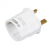 Maitinimo adapteris IBOX iaukeu tinklo įkroviklis su keičiamais UK (G tipo) ir EU (E tipo) kištukais, 100–240V 50/60Hz, 7.5A, baltas
