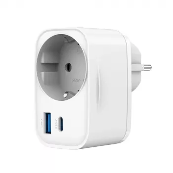 UNIVERSALUS USB ĮKROVIKLIS 20W BALTAS/2P AC TA-ACPDQC20-01-W GEMBIRD