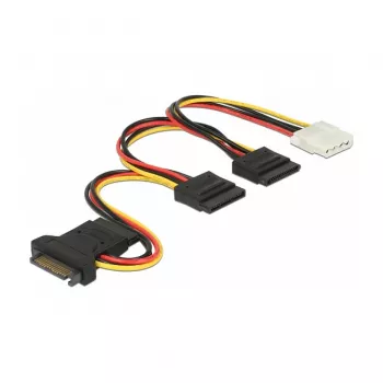Vidinis maitinimo laidas DeLOCK 60171 0,2 m SATA 15 kontaktų kištukas