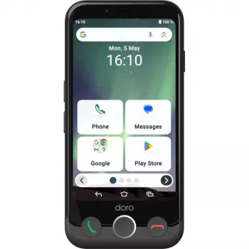 Išmanusis telefonas Doro Aurora A10 4,5 colio 4 GB 64 GB juodos spalvos