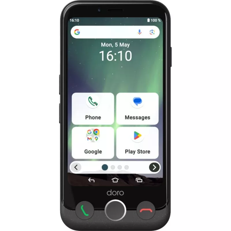 Išmanusis telefonas Doro Aurora A10 4,5 colio 4 GB 64 GB juodos spalvos