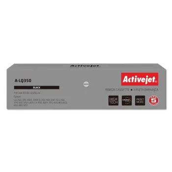 Activejet A-LQ350 Rašalo juostelė (Pakaitalas Epson S015633; Supreme; 2.500.000 spaudos ženklų; juoda)