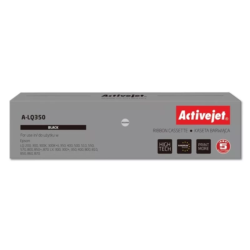Activejet A-LQ350 Rašalo juostelė (Pakaitalas Epson S015633; Supreme; 2.500.000 spaudos ženklų; juoda)