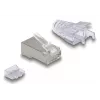 DeLOCK 67177 RJ45 vielos jungtis sidabrinė permatoma kištukas 50 vnt.