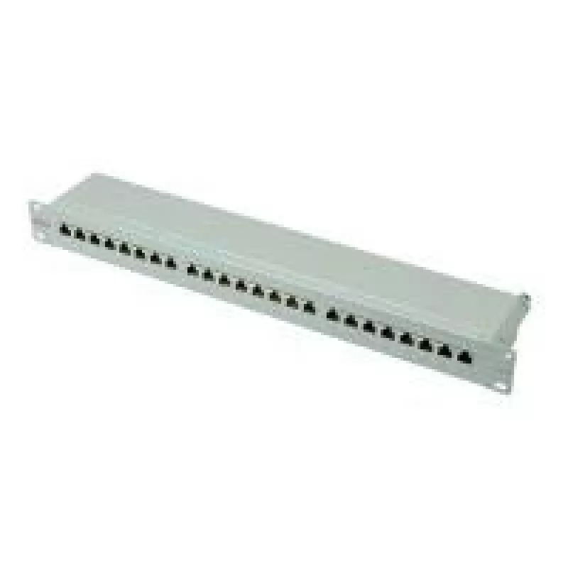 ROLINE Cat. 6 / Class E 48,30cm (19 inch)-Patchpanel, 24P, Shielded, šviesiai pilka (26.11.0351)