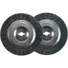Šveitimo šepetys Einhell 3424115 nailoninis plieno pilkos spalvos apvalios formos 2 vnt.