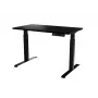 Stalas cama meble MOON elektrinis reguliuojamo aukščio tiesus stalas 1210×670 mm juodas