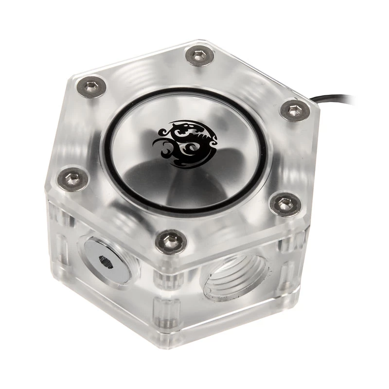 Srauto indikatorius BitsPower Hexagon Flow Indicator-RGB BP-HFI-RGB — RGB apšvietimas, šešiakampis dizainas