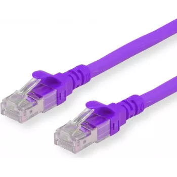 Secomp Roline - komutacinis kabelis - RJ-45 (V) į RJ-45 (V) - 1 m - SFTP - CAT 6a - Violetinis (21.15.2931)