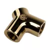 Adapter Y-Splitter 3x G1/4 colio vidinio sriegio aušinimui skysčiu, BitsPower BP-YBU-TB, aukso apdaila