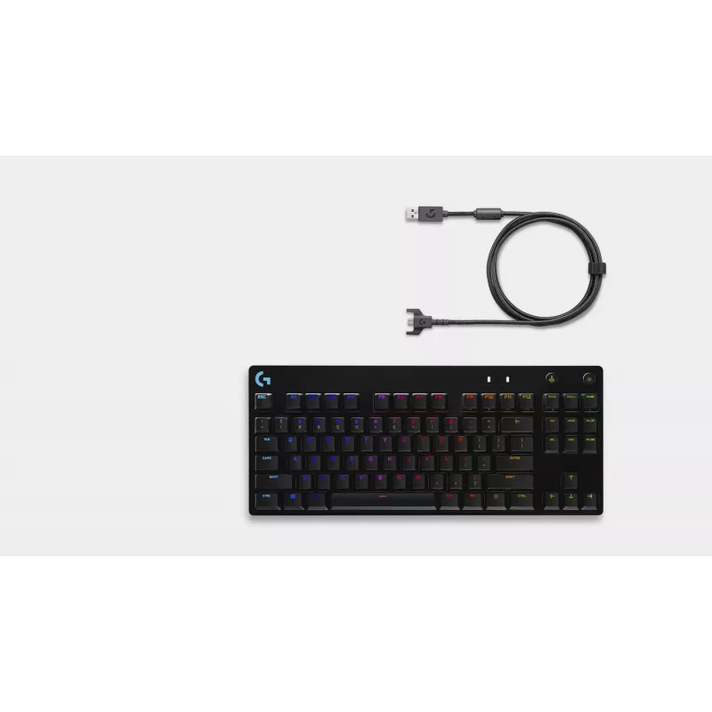 Mechaninė žaidimų klaviatūra Logitech G G PRO Tenkeyless RGB LED laidinė
