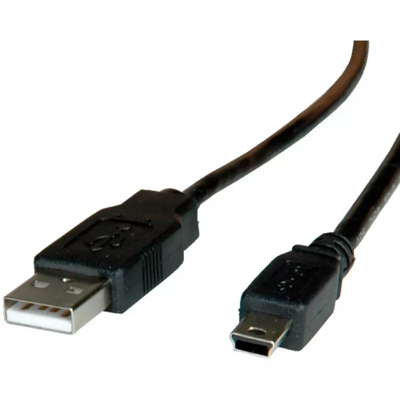 ROLINE USB 2.0 kabelis, A tipo - 5 kontaktų Mini 1,8m (11.02.8719)