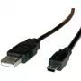 ROLINE USB 2.0 kabelis, A tipo - 5 kontaktų Mini 1,8m (11.02.8719)