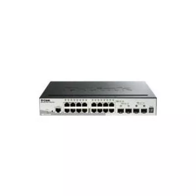 D-Link 20 prievadų „Gigabit“ sukraunamas išmanusis valdomas jungiklis su 2 x 10G SFP+ ir 2 x SFP