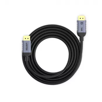 UNITEK C1626GY01-1M DisplayPort 2.1 Juoda