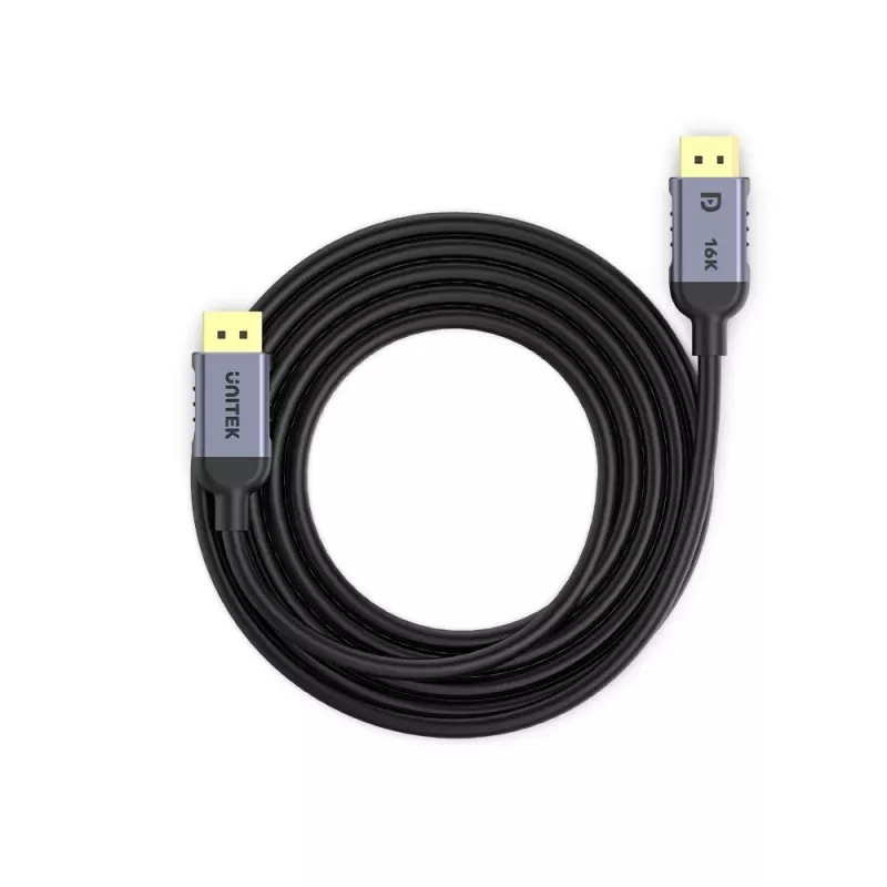 UNITEK C1626GY01-1M DisplayPort 2.1 Juoda