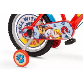 Vaikiškas dviratis Toimsa 16 colių Paw Patrol raudonas modelis 1678, 16 colių ratai, viena pavara