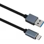 Herweck Helos PREMIUM - USB laidas - USB Type A (V) į 24 kontaktų USB-C (V) - USB 3.1 - 1.0 m - juodas (288353)