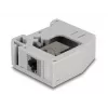 DeLOCK DIN bėgio adapteris RJ45 lizdas į RJ45 lizdą Cat.6A Pilka