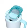 Termo puodelis su teleskopiniu šiaudeliu Kambukka Rio Tumbler 950ml Frosty Coconut