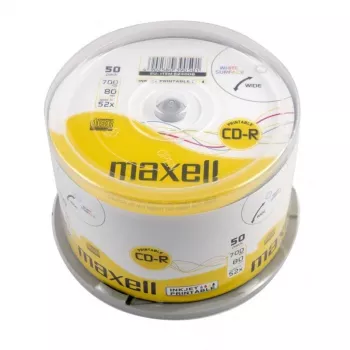 CD-R diskas MAXELL 700 MB 52x 80 min 120 mm — pakuotėje 50 vnt.