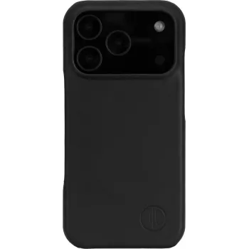 Odinis galinis dėklas jt berlin, skirtas Apple iPhone 17 Pro — juodas — natūrali oda