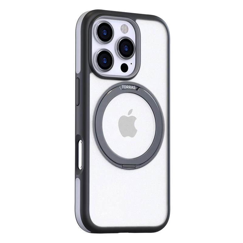 Apsauginis dėklas Torras Ostand R Fusion, skirtas iPhone 16 Pro Max – juodas