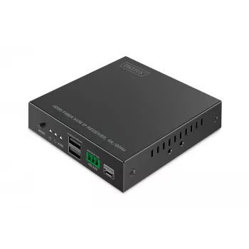 Imtuvas Digitus HDMI Fiber KVM IP Receiver 4K/60Hz Wired USB