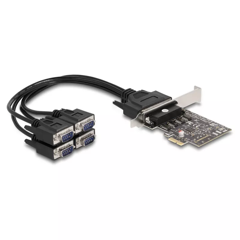 DeLOCK 66324 vidinis RS-232 VGA adapteris PCIe moteriškas juodas