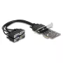 DeLOCK 66324 vidinis RS-232 VGA adapteris PCIe moteriškas juodas