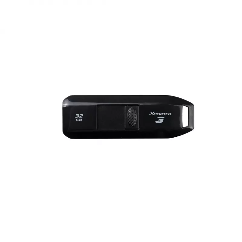 USB atmintukas PATRIOT Xporter 32 GB USB Type-A 3.2 Gen 1, skaitymo greitis 80 MB/s, slankioji konstrukcija, juodas
