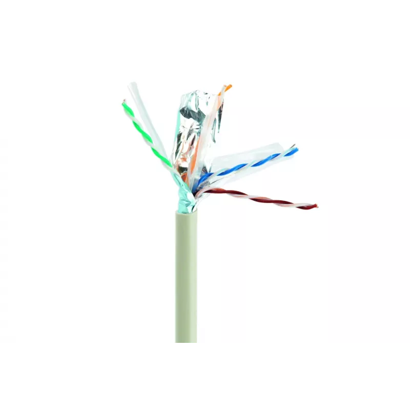Gembird CAT6 FTP 100 m tinklo kabelis, pilkas F/UTP (FTP)