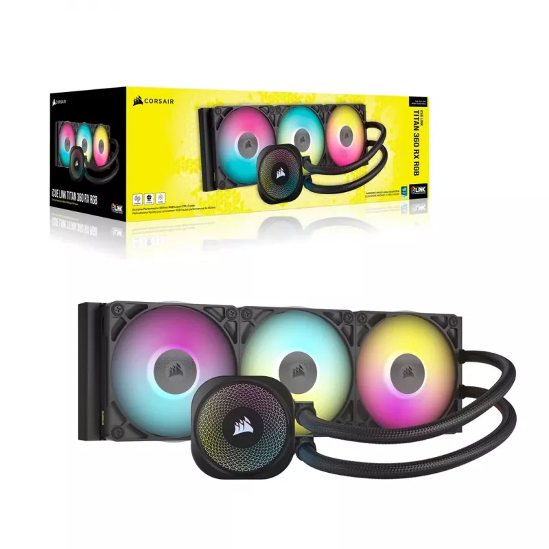 „Corsair iCUE LINK TITAN RX RGB“ vientisas skysčio aušintuvas