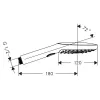 Hansgrohe Raindance Select E rankinis dušas 120 3jet 26520000